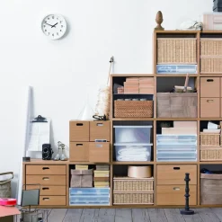 Muji Étagère additionnelle étroite en chêne ‐ 2 niveaux (Dont Eco‐part. 0,82 €)