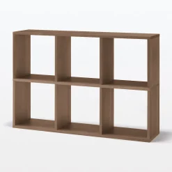 Outlet Muji Étagère additionnelle étroite en noyer ‐ 3 niveaux (Dont Eco‐part. 1,80 €)
