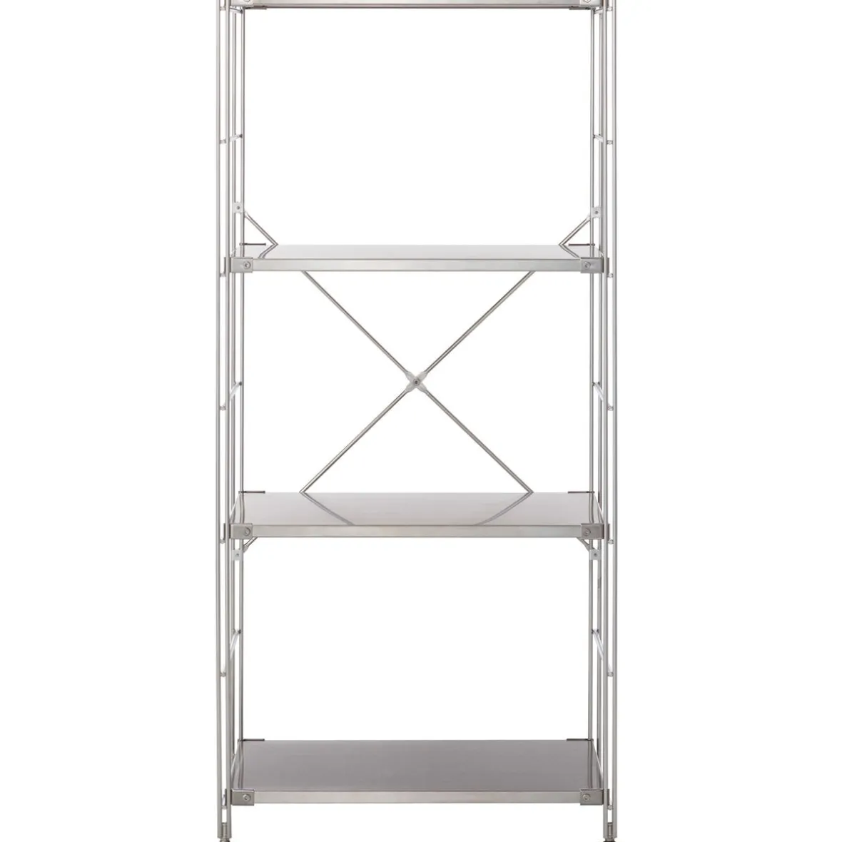 Online Muji Étagère en acier inoxydable étroite ‐ 4 niveaux (Dont Eco‐part. 0,82 €)