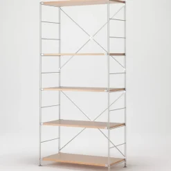 Sale Muji Étagère en acier inoxydable plaqué chêne (Dont Eco‐part. 3,90 €) 8061