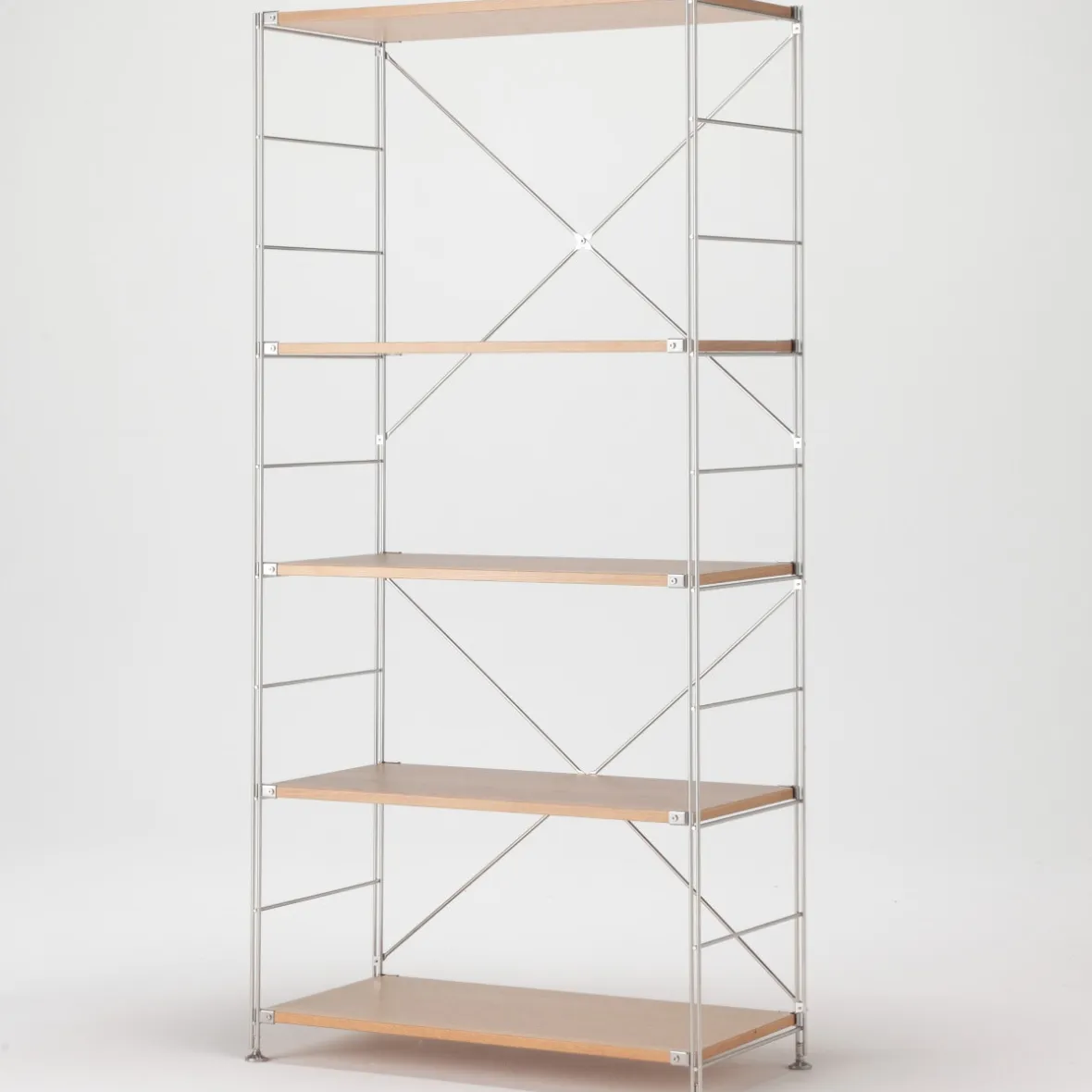 Sale Muji Étagère en acier inoxydable plaqué chêne (Dont Eco‐part. 3,90 €) 8061