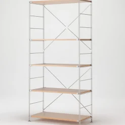 Sale Muji Étagère en acier inoxydable plaqué chêne (Dont Eco‐part. 3,90 €) 8061