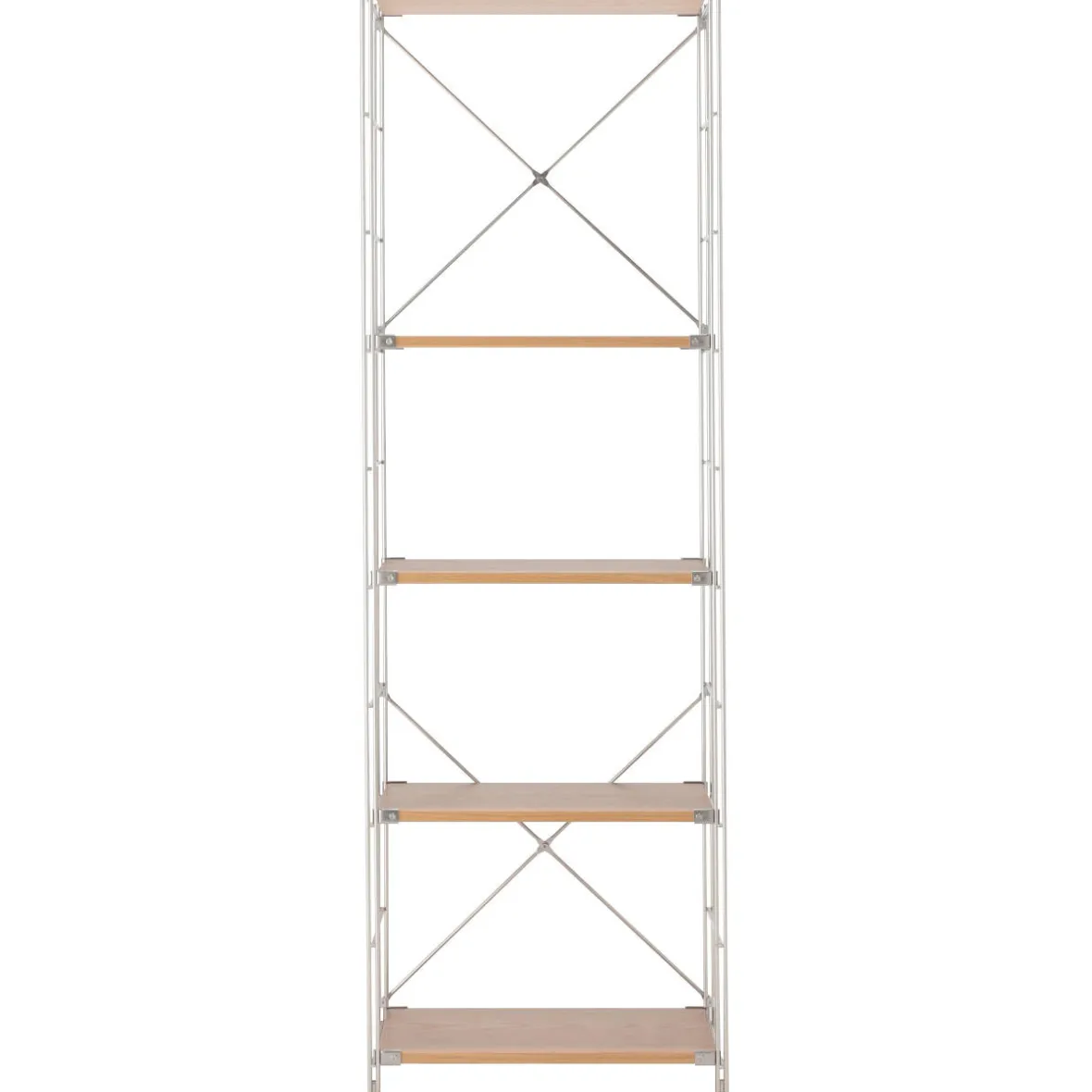 Clearance Muji Étagère en acier inoxydable plaqué Chêne ‐ Étroite ‐ Grande 8791