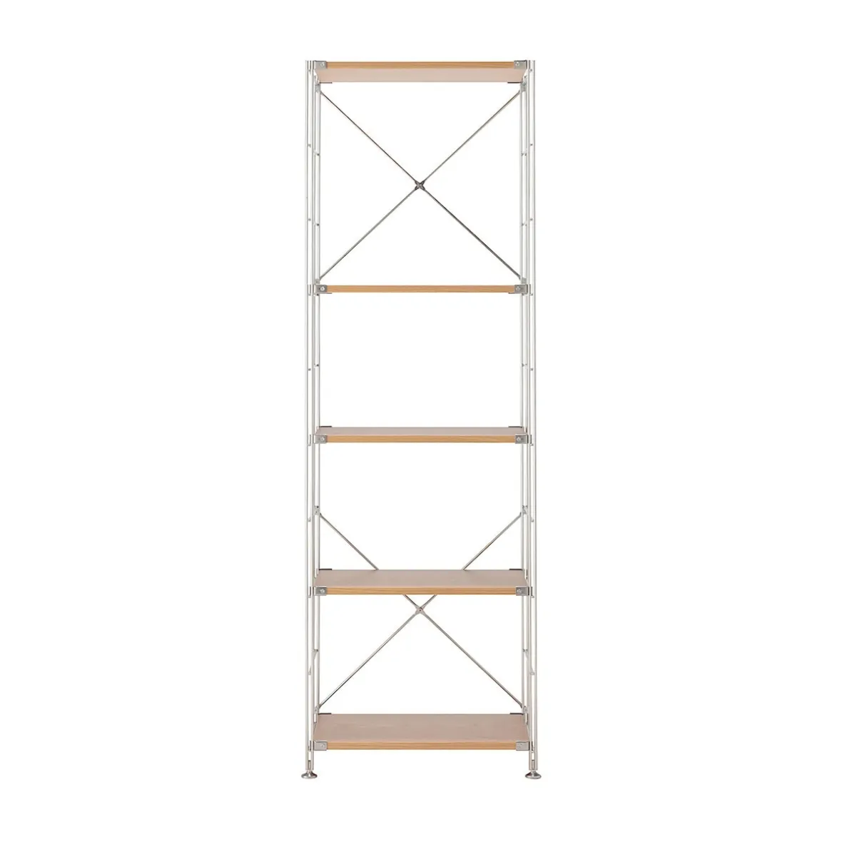 Clearance Muji Étagère en acier inoxydable plaqué Chêne ‐ Étroite ‐ Grande 8791