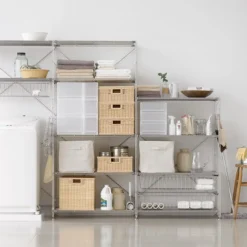 Outlet Muji Étagère en acier inoxydable ‐ Large ‐ Grande (Dont Eco‐part. 1,80 €)