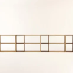 Clearance Muji Étagère large en chêne ‐ 2 niveaux (Dont Eco‐part. 1,80€)