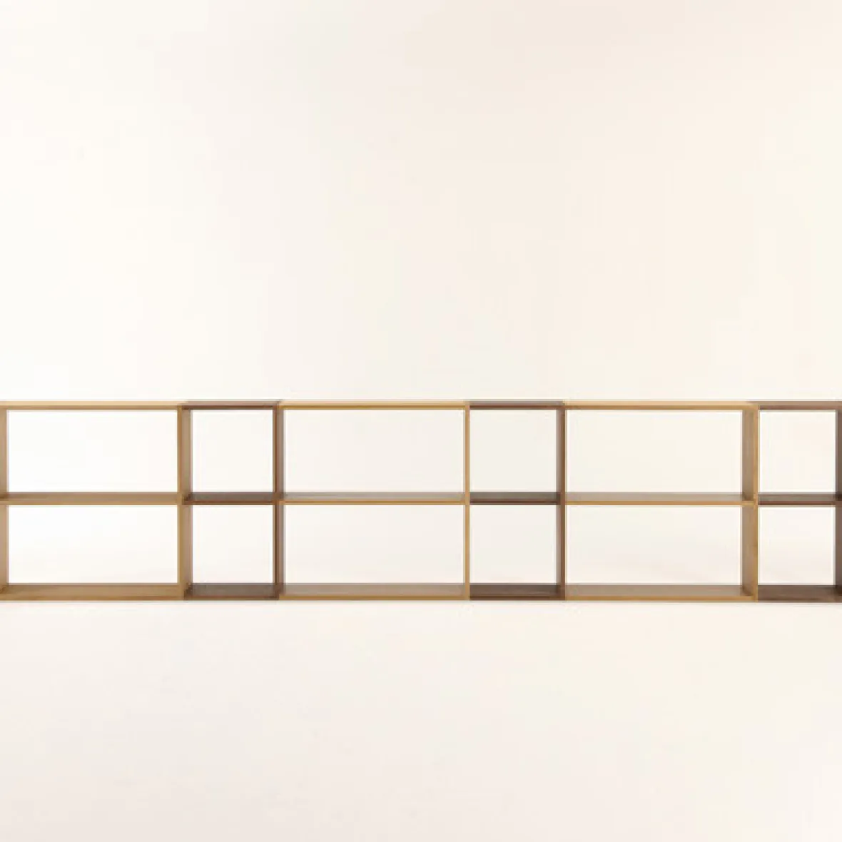 Clearance Muji Étagère large en chêne ‐ 2 niveaux (Dont Eco‐part. 1,80€)