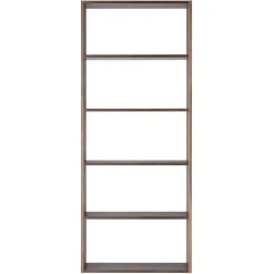 Muji Étagère large en noyer ‐ 5 niveaux (Dont Eco‐part. 3,90 €)