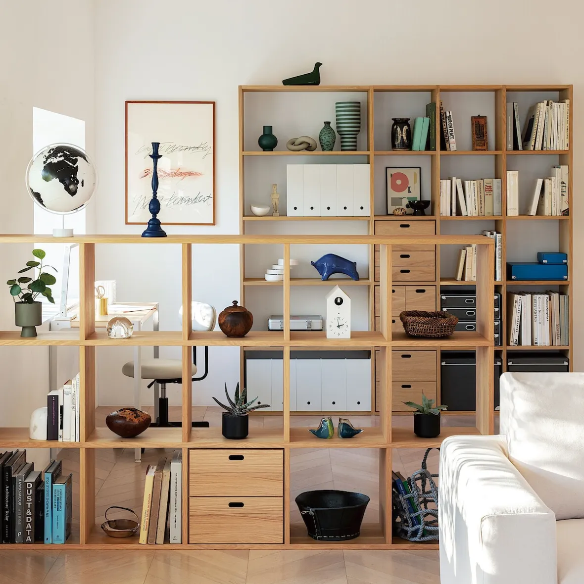 Clearance Muji Étagère étroite en chêne ‐ 5 niveaux (Dont Eco‐part. 2,80 €)