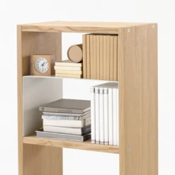 Clearance Muji Étagère étroite en chêne ‐ 5 niveaux (Dont Eco‐part. 2,80 €)