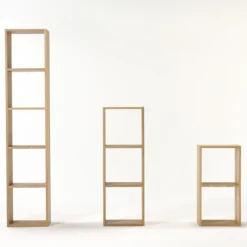 Clearance Muji Étagère étroite en chêne ‐ 5 niveaux (Dont Eco‐part. 2,80 €)