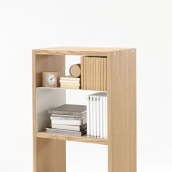 Discount Muji Étagère étroite en chêne ‐ 2 niveaux (Dont Eco‐part. 0,82 €)