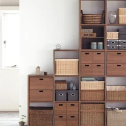 Best Muji Étagère étroite en noyer ‐ 5 niveaux (Dont Eco‐part. 2,80 €)