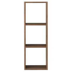 Outlet Muji Étagère étroite en noyer ‐ 3 niveaux (Dont Eco‐part. 1,80 €)