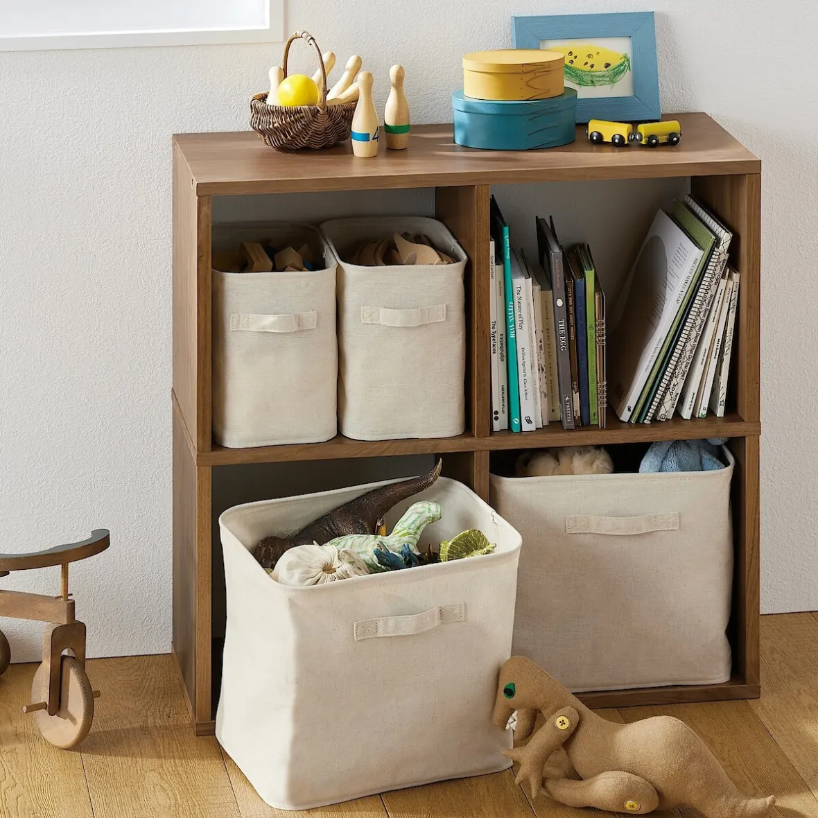 Discount Muji Étagère étroite en noyer ‐ 2 niveaux (Dont Eco‐part. 0,82 €)