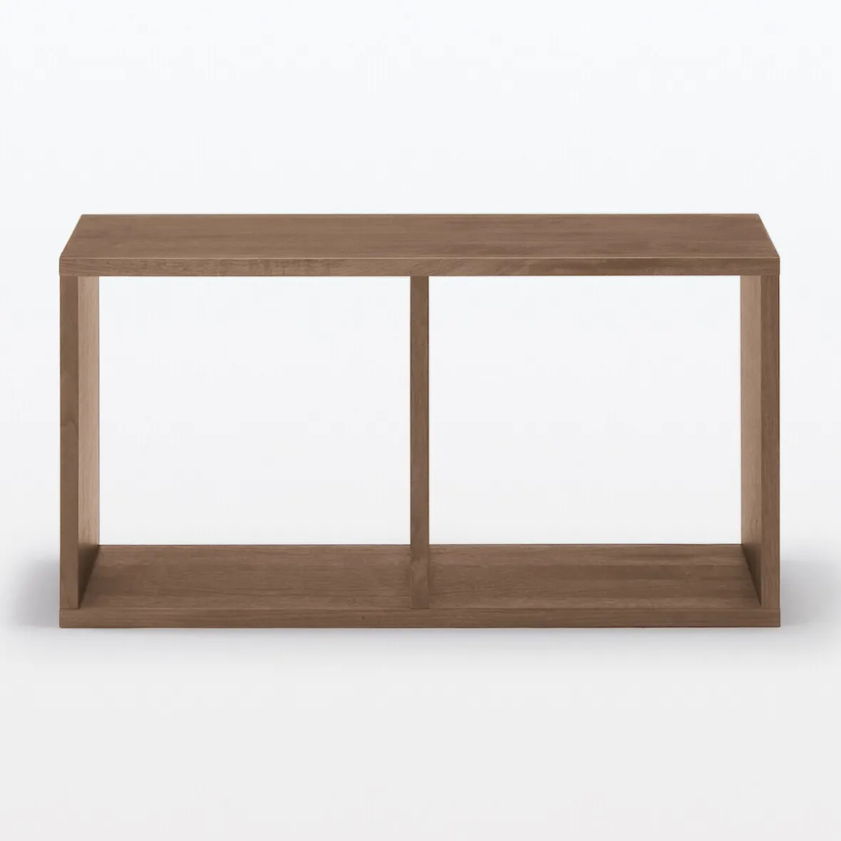 Discount Muji Étagère étroite en noyer ‐ 2 niveaux (Dont Eco‐part. 0,82 €)