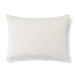 Clearance Muji Taie d'oreiller en coton Seersucker 65 x 65 cm