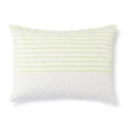 Clearance Muji Taie d'oreiller en coton Seersucker 65 x 65 cm