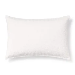 Clearance Muji Taie d'oreiller en coton Seersucker 65 x 65 cm