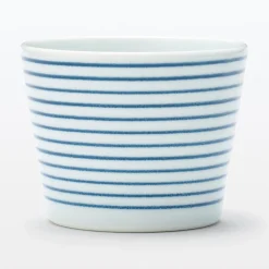 Outlet Muji Tasse à saké en porcelaine Hasami - Motif rayures