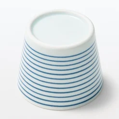 Outlet Muji Tasse à saké en porcelaine Hasami - Motif rayures
