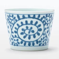 Best Muji Tasse à saké en porcelaine Hasami - Motif arabesque