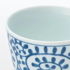 Best Muji Tasse à saké en porcelaine Hasami - Motif arabesque