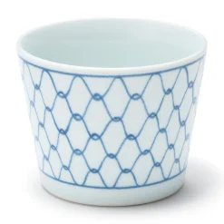 Muji Tasse à saké en porcelaine Hasami - Motif maille
