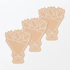 Outlet Muji Étiquettes cadeaux - Bouquet, lot de 3