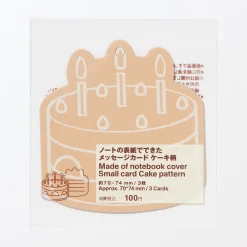 Discount Muji Étiquettes cadeaux - Gâteau, lot de 3