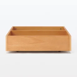 Outlet Muji Tiroir de dessous de lit en bois d'hévéa