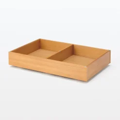 Outlet Muji Tiroir de dessous de lit en bois d'hévéa