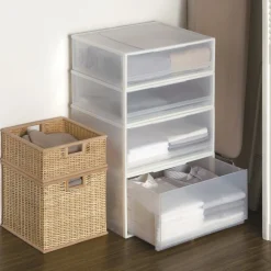 Clearance Muji Tiroir de rangement empilable - [55 x 44.5 cm] - Hauteur 24 cm