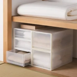 Sale Muji Tiroir de rangement empilable - [40 x 65 cm] - Hauteur 30 cm