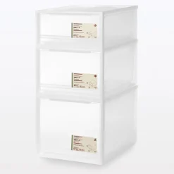 Online Muji Tiroir de rangement empilable - [34 x 44.5 cm] - Hauteur 18 cm