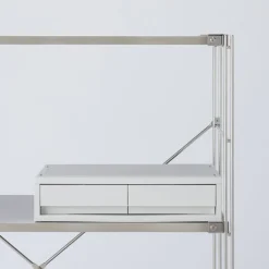 Discount Muji Tiroir en PP paysage 2 compartiments gris blanc L37X P26X H9cm