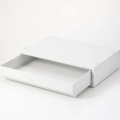 Online Muji Tiroir en PP paysage gris blanc L37X P26 X H9cm