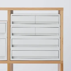 Online Muji Tiroir en PP paysage gris blanc L37X P26 X H9cm