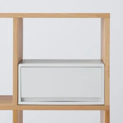 Muji Tiroir en PP paysage gris blanc L37 X P26 X H17.5 cm