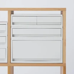 Muji Tiroir en PP paysage gris blanc L37 X P26 X H17.5 cm