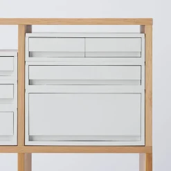 Muji Tiroir en PP paysage gris blanc L37 X P26 X H17.5 cm