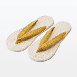 Clearance Muji Tongs d'intérieur en coton mélangé