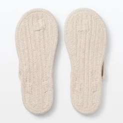 Clearance Muji Tongs d'intérieur en coton mélangé