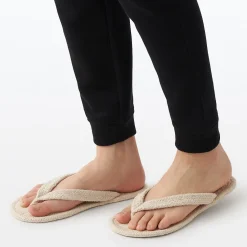 Clearance Muji Tongs d'intérieur en coton mélangé