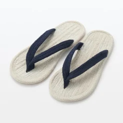 Clearance Muji Tongs d'intérieur en coton mélangé