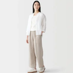 Clearance Muji Top brassière court côtelé en coton pour femme