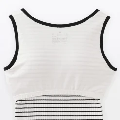 Clearance Muji Top brassière court côtelé en coton pour femme