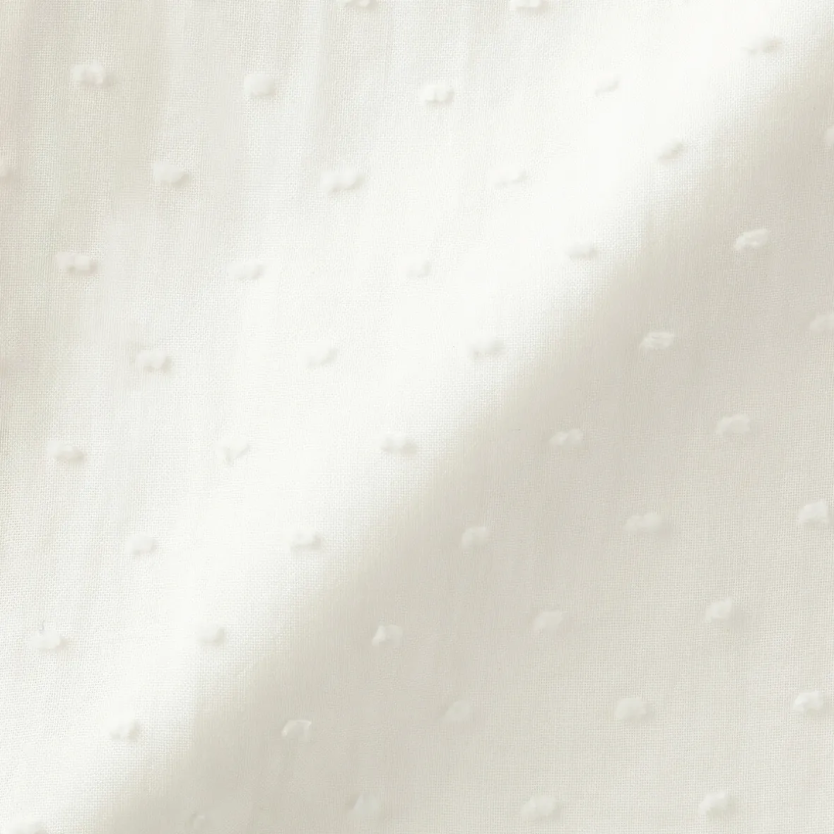 Hot Muji Top sans manches en double gaze à pois dobby pour femme