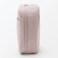 Discount Muji Trousse de maquillage à poser en nylon texturé