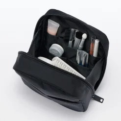 Outlet Muji Trousse de maquillage en nylon autoportante
